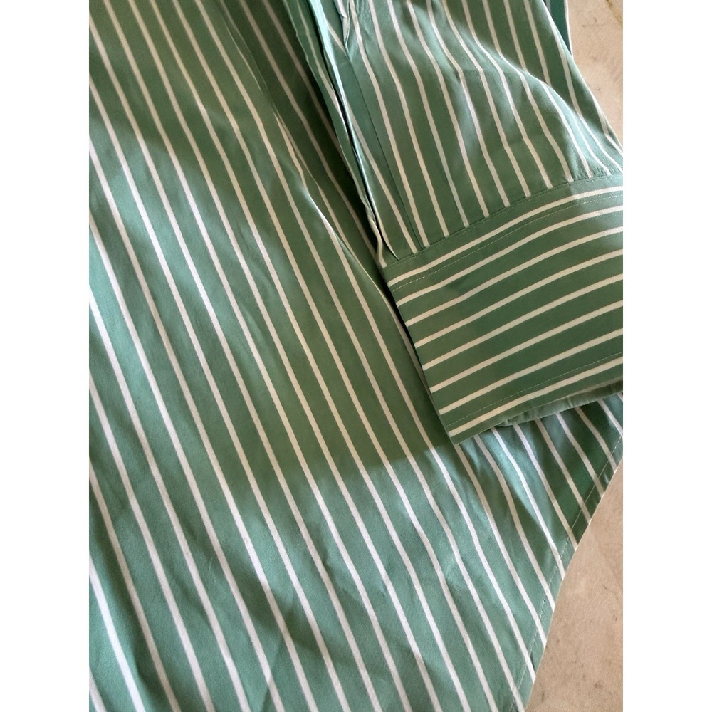 Polo Ralph Lauren Striped Shirt Mens XL Green 100% Cotton Classic Fit Preppy - Picture 8 of 10